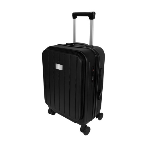 MALETA TROLLEY MALETA VIAGGIO NEGRO SIN 723 N NEGRO (SIN723N - PLASTICO / METAL - ARTICULO PROMOCIONAL)