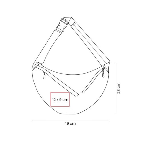 SIN-760-VECTOR Cangurera Bolsa de Viaje Moon SIN 760 G Gris (SIN760G – poliester – articulo promocional)