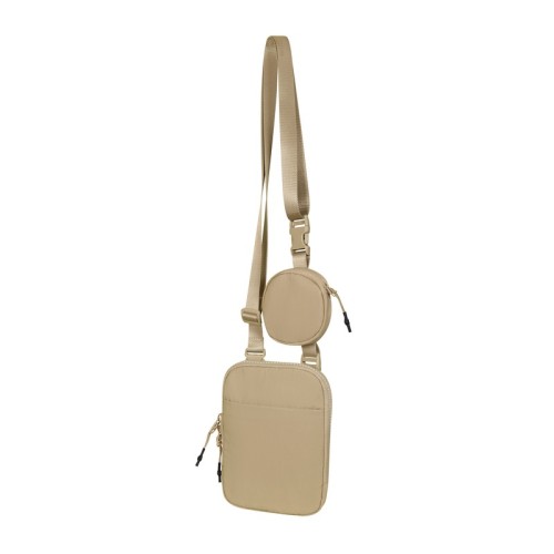 Cangurera Mini Bolsa Michel Beige SIN 762 BE Beige (SIN762BE - poliester - articulo promocional)