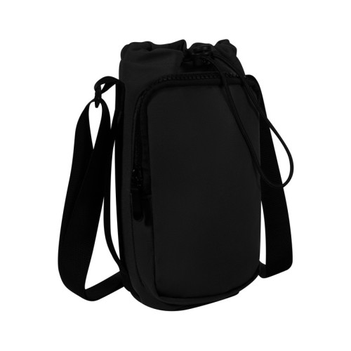 CANGURERA BOLSA PORTA BOTELLA MORAN SIN 763 N NEGRO (SIN763N - POLIESTER - ARTICULO PROMOCIONAL)