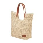 Bolsa Bolsa Cuzco Beige SIN 767 BE Beige (SIN767BE - paja de papel / curpiel / poliester - articulo promocional)