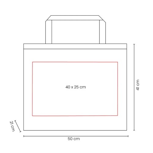 SIN-771-VECTOR-1 Bolsa Reutilizable Bolsa Basko Rojo SIN 771 R Rojo (SIN771R – non woven 90 g – articulo promocional)