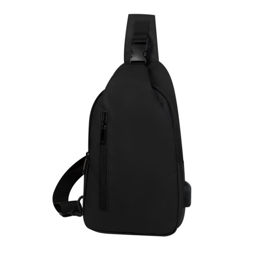 Cangurera Mochila de Viaje Froome SIN 777 N Negro (SIN777N - curpiel / poliester - articulo promocional)
