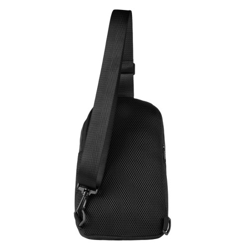 SIN-782-N_2 Cangurera Mochila de Viaje Ovik SIN 782 N Negro (SIN782N – curpiel / poliester – articulo promocional)