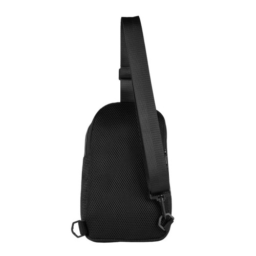 SIN-782-N_3 Cangurera Mochila de Viaje Ovik SIN 782 N Negro (SIN782N – curpiel / poliester – articulo promocional)