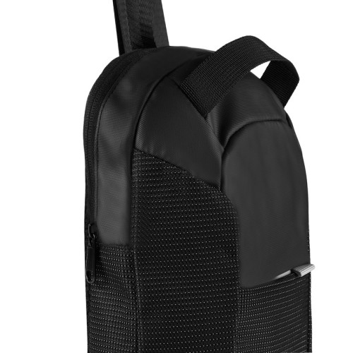 SIN-782-N_5 Cangurera Mochila de Viaje Ovik SIN 782 N Negro (SIN782N – curpiel / poliester – articulo promocional)