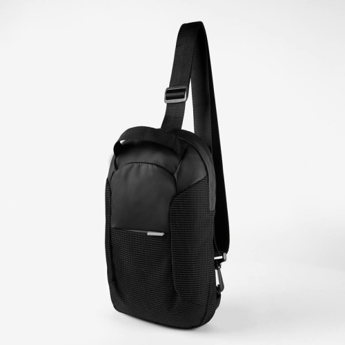 SIN-782 Cangurera Mochila de Viaje Ovik SIN 782 N Negro (SIN782N – curpiel / poliester – articulo promocional)