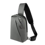 Cangurera Mochila de Viaje Zarek Gris SIN 783 G Gris (SIN783G - curpiel / poliester - articulo promocional)