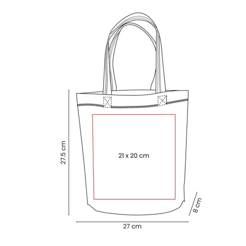 SIN-784-VECTOR-2 Bolsa Reutilizable Bolsa Essva Blanco SIN 784 B Blanco (SIN784B – non woven – articulo promocional)
