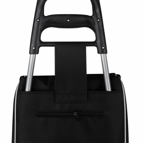 SIN-786-N_4 Bolsa Reutilizable Carro Supermercado Velea SIN 786 N Negro (SIN786N – poliester / metal – articulo promocional)