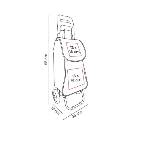 SIN-786-VECTOR Bolsa Reutilizable Carro Supermercado Velea SIN 786 N Negro (SIN786N – poliester / metal – articulo promocional)