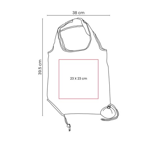 SIN-787-VECTOR-4 Bolsa Reutilizable Bolsa Cori Naranja SIN 787 O Naranja (SIN787O – poliester – articulo promocional)