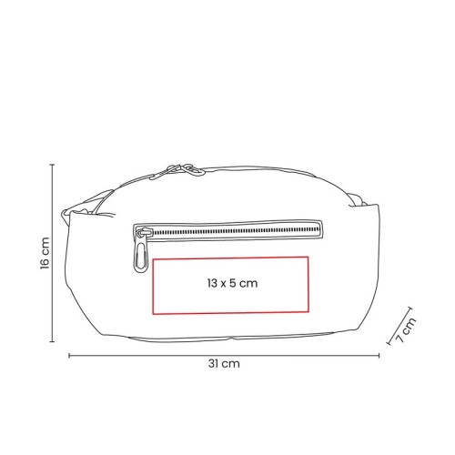 SIN-791-VECTOR Accesorios para Viaje Bolsa Cangurera Keron Gris SIN 791 G Gris (SIN791G – poliester / pu – articulo promocional)
