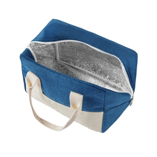 SIN-890-A_2 Hielera Lonchera Leinen Azul SIN 890 A Azul (SIN890A – poliester / poli-algodon/ aluminio – articulo promocional)