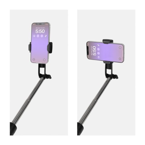 SLF-006-N_4 Accesorio Smartphone Selfie Stick Surat Negro SLF 006 N Negro (SLF006N – plastico / metal – articulo promocional)