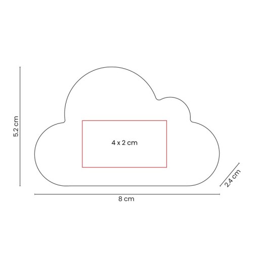 SOC-089-VECTOR Figura Antiestres Anti-stress Nube Blanco SOC 089 B Blanco (SOC089B – pu – articulo promocional)