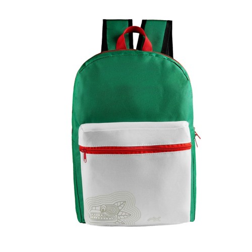 SOC-092-MX_1 Mochila Escolar Mochila Mexico SOC 092 MX Mexico (SOC092MX – poliester – articulo promocional)
