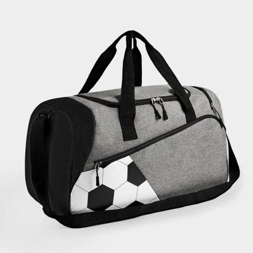 SOC-094 Maleta Maleta Deportiva Soccer SOC 094 BN Blanco con Negro (SOC094BN – poliester – articulo promocional)