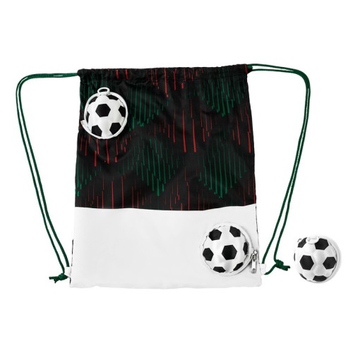 SOC-413-N_2 Bolsa Mochila Bolsa-mochila Magica Soccer Negro SOC 413 N Negro (SOC413N – poliester / eva – articulo promocional)