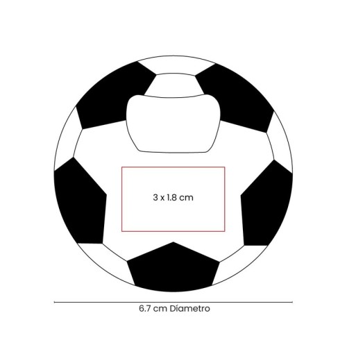 SOC-424-VECTOR Destapadores Destapador Metalico Soccer SOC 424 S Plata (SOC424S – metal – articulo promocional)