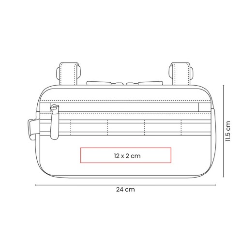 SPO-020-VECTOR Articulo Deportivo Bolsa para Bicicleta Draugs SPO 020 N Negro (SPO020N – poliester / poliuretano termoplastico – articulo promocional)