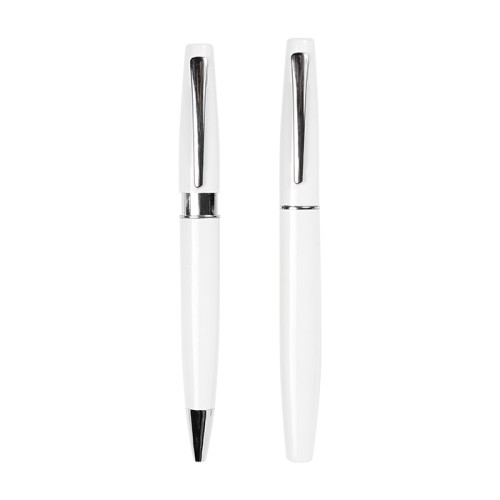 Articulo Escritura Set de Boligrafos Kayseri. ST-018B Blanco (ST018B - articulo promocional)