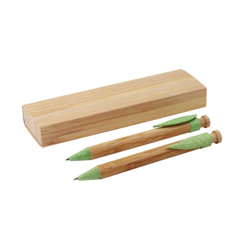 ST-020_01 Articulo Escritura Set de Boligrafos Plasencia. ST-020V Verde (ST020V – articulo promocional)