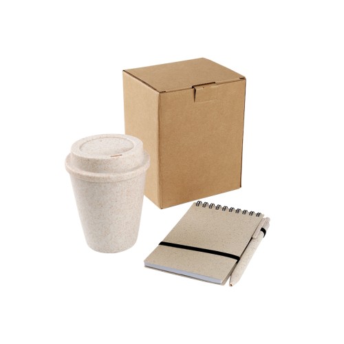 Set Set de Vaso y Libreta Orizaba. ST-024BE Beige (ST024BE - articulo promocional)