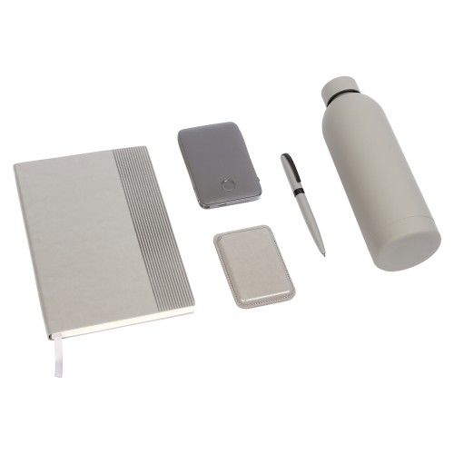 Set Set Ejecutivo Takeo. ST-066G Gris Claro (ST066G - articulo promocional)