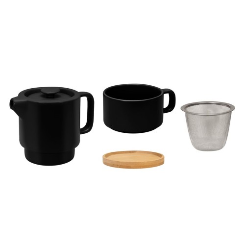 TAZ-066-N_2 Tazas Taza Tetera Hunni Negro TAZ 066 N Negro (TAZ066N – ceramica / bambu – articulo promocional)