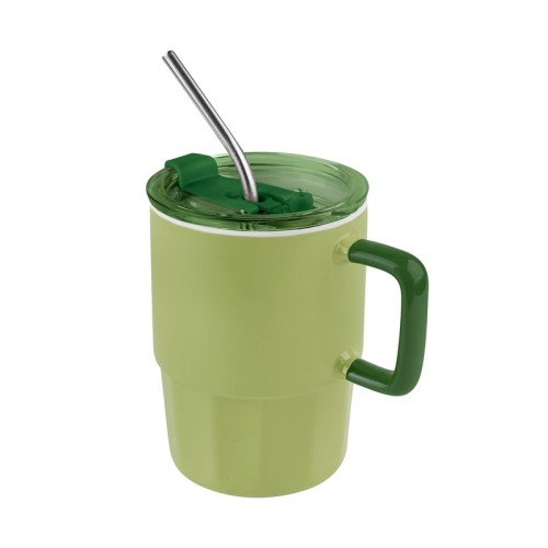 Tazas Taza Coraline Verde TAZ 067 V Verde (TAZ067V - ceramica / plastico / acero inoxidable - articulo promocional)