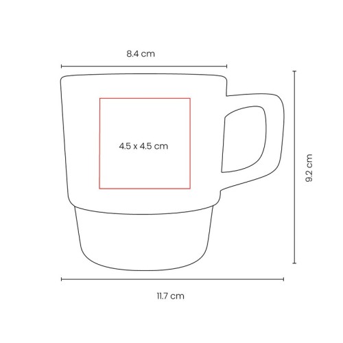 TAZ-071-VECTOR-1 Tazas Taza Radaid Rojo TAZ 071 R Rojo (TAZ071R – ceramica – articulo promocional)