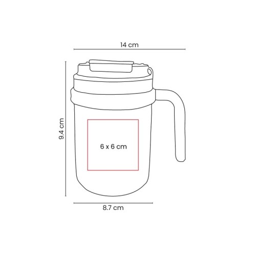 TAZ-075-VECTOR Tazas Taza Sorata Hueso TAZ 075 HU Hueso (TAZ075HU – acero inoxidable / plastico – articulo promocional)