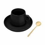 Tazas Set de Taza Zaphir Negro TAZ 076 N Negro (TAZ076N - ceramica / metal - articulo promocional)