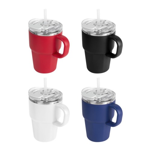 TAZ-080_1 Tazas Taza Bursa Blanco TAZ 080 B Blanco (TAZ080B – acero inoxidable / plastico – articulo promocional)