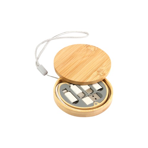 TH-223_01-1 Accesorio Tecnologia Set de Cables Tartu. TH-223C Bambu (TH223C – articulo promocional)