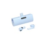 Accesorio Tecnologia Power Bank con Audifonos Sens. TH-247A Azul Claro (TH247A - articulo promocional)
