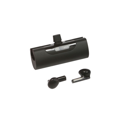 ACCESORIO TECNOLOGIA POWER BANK CON AUDIFONOS SENS. TH-247N NEGRO (TH247N - ARTICULO PROMOCIONAL)