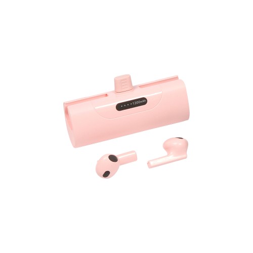 TH-247_01-1 Accesorio Tecnologia Power Bank con Audifonos Sens. TH-247B Blanco (TH247B – articulo promocional)