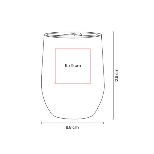 TMPS-194-VECTOR Termo Metalico Termo Laska Rojo TMPS 194 R Rojo (TMPS194R – acero inoxidable / plastico – articulo promocional)