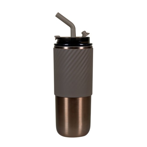 Termo Metalico Termo Zulu Dorado TMPS 204 D Dorado (TMPS204D - acero inoxidable / plastico / silicon - articulo promocional)