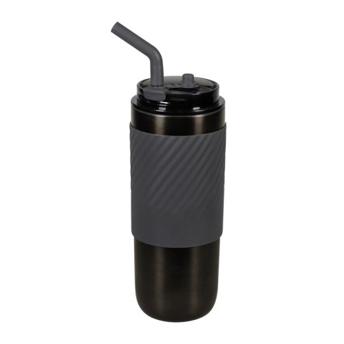 TMPS-204-OX_1 Termo Metalico Termo Zulu Gris Oxford TMPS 204 OX Gris Oxford (TMPS204OX – acero inoxidable / plastico / silicon – articulo promocional)