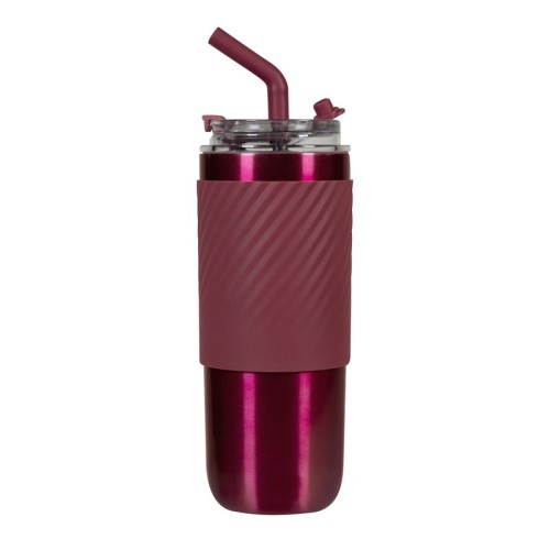 Termo Metalico Termo Zulu Rosa TMPS 204 P Rosa (TMPS204P - acero inoxidable / plastico / silicon - articulo promocional)