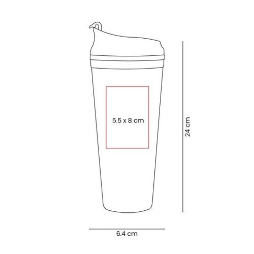 TMPS-214-VECTOR Termo Plastico Termo Buzlu Gris TMPS 214 G Gris (TMPS214G – plastico – articulo promocional)