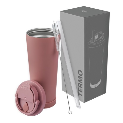 TMPS-221-P_3 Termo Metalico Termo Vier Rosa TMPS 221 P Rosa (TMPS221P – acero inoxidable / plastico / rubber – articulo promocional)