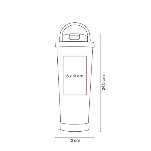 TMPS-221-VECTOR Termo Metalico Termo Vier Rosa TMPS 221 P Rosa (TMPS221P – acero inoxidable / plastico / rubber – articulo promocional)
