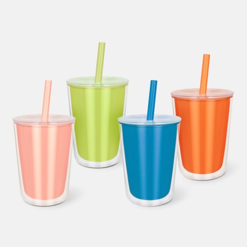 TMPS-227-3 Vasos Vaso Elissa Naranja TMPS 227 O Naranja (TMPS227O – plastico – articulo promocional)