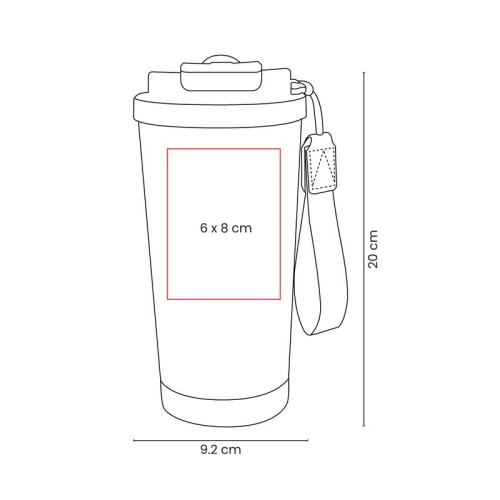 TMPS-244-VECTOR-1 Termo Metalico Termo Tharo Azul TMPS 244 A Azul (TMPS244A – acero inoxidable / plastico – articulo promocional)