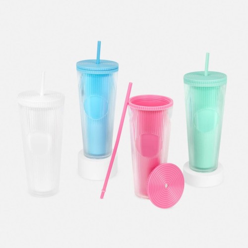 TMPS-246-3 Vasos Vaso Viiva Blanco TMPS 246 B Blanco (TMPS246B – plastico as – articulo promocional)