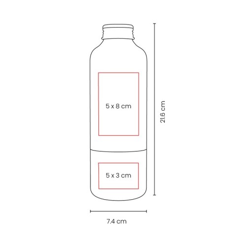 TMPS-248-VECTOR Cilindro Metalico Cilindro Olti Rojo TMPS 248 R Rojo (TMPS248R – aluminio reciclado / acero inoxidable – articulo promocional)